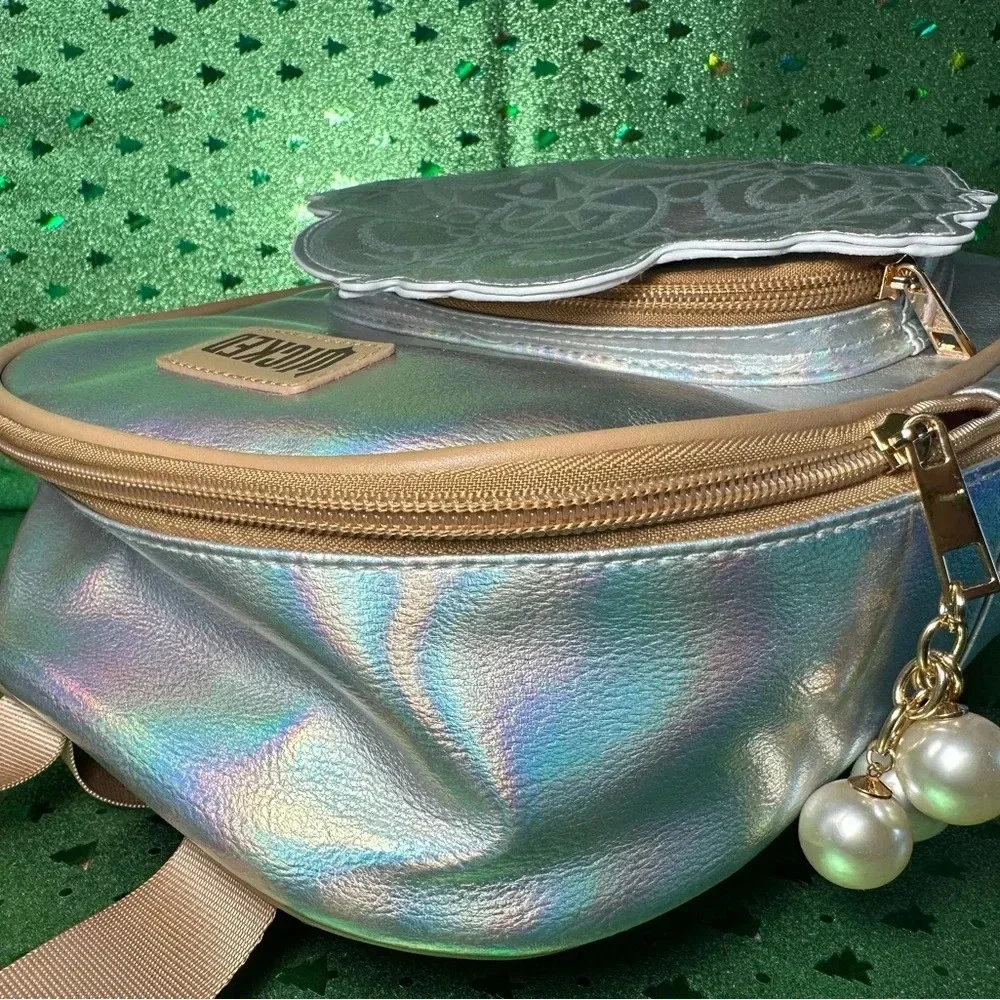 🦋🩷💚Wicked Glinda-Inspired Iridescent Mini Backpack NWT